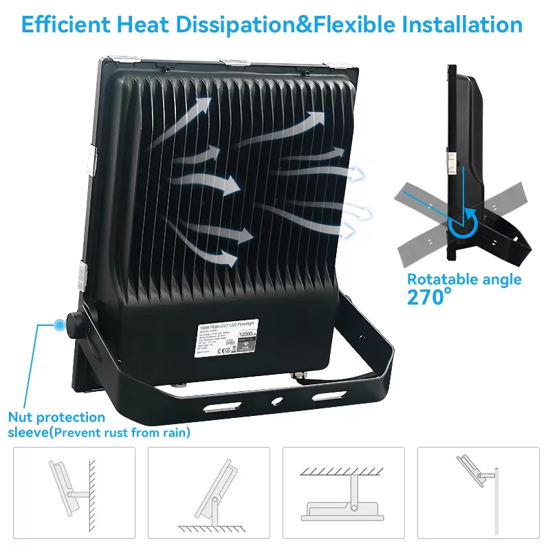 3.0 100W Zigbee3.0 RGBCCT LED Floodlight