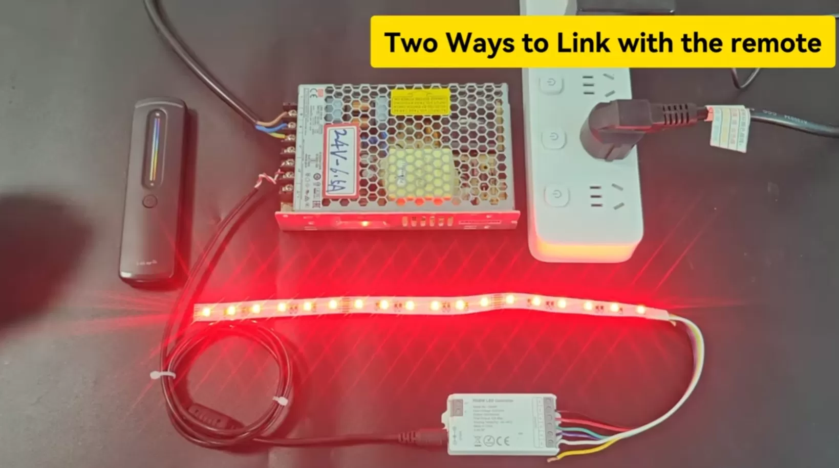 2.4G RF RGBW Controller With Single Zone Remote