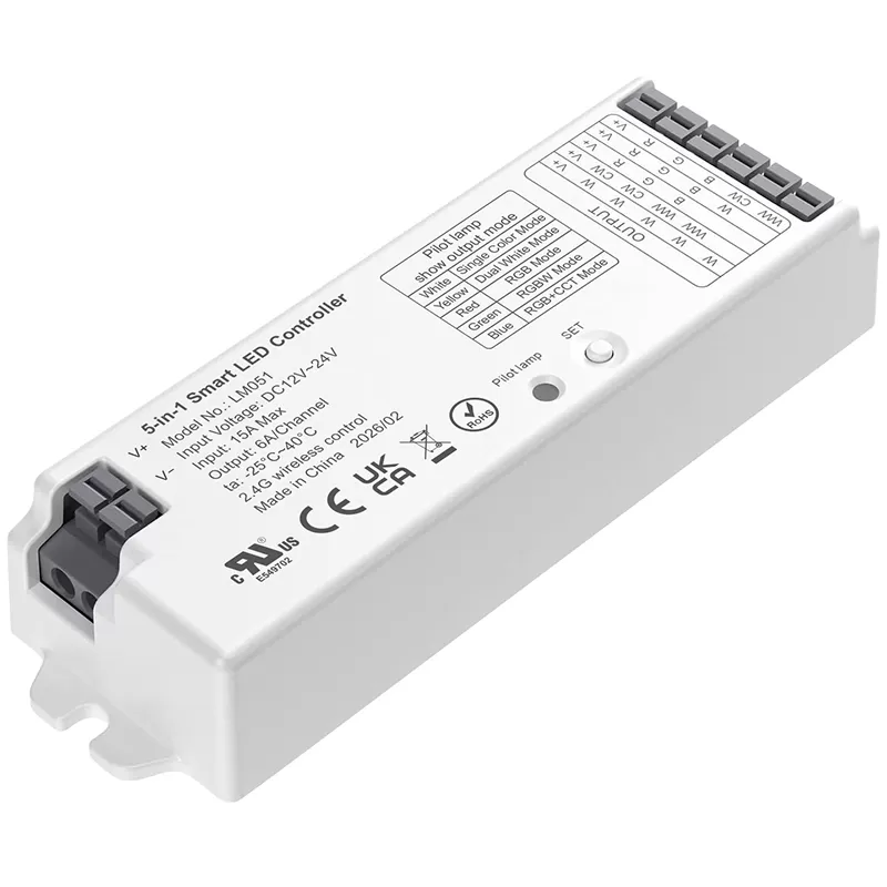2.4G RF 5 in 1 LED Controller-UL listed