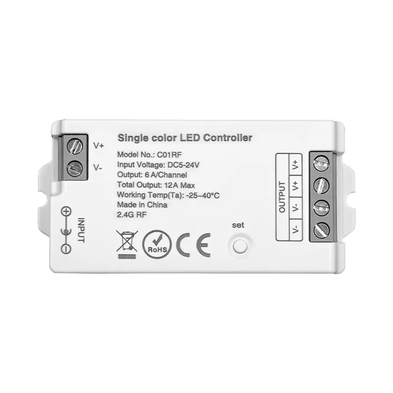 C01RF 2.4G RF Single Color LED Controller