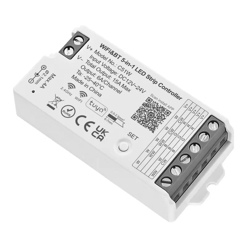 WiFi&BT 5-in-1 LED Strip Controller