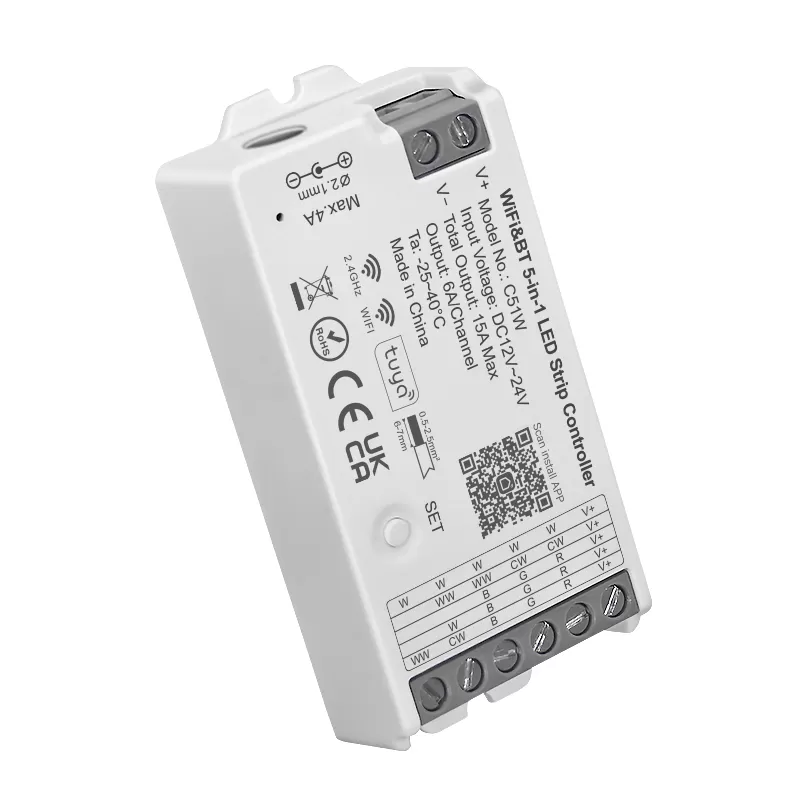 C51W WiFi&BT 5-in-1 LED Strip Controller