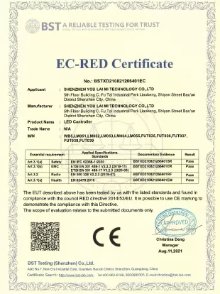 ce certificate for five in one controller