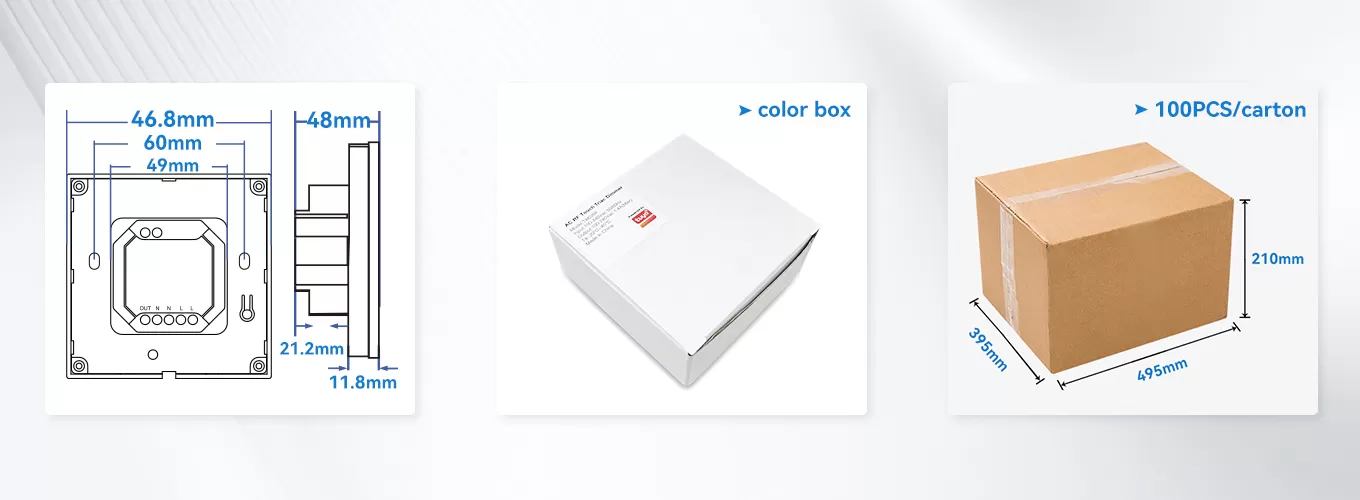 RF AC Touch Panel Triac Dimmer