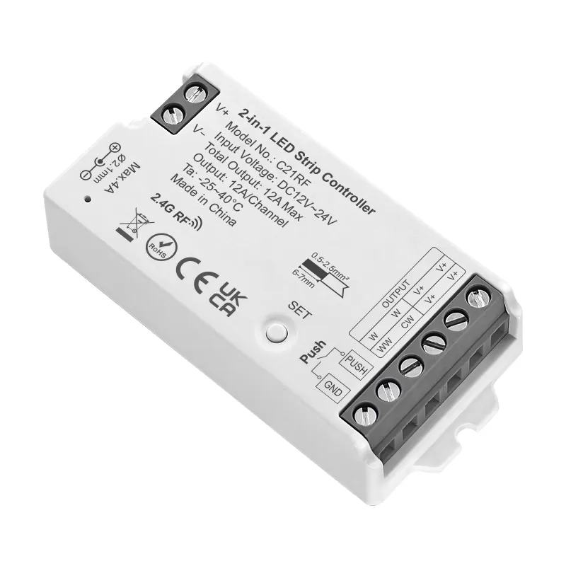 C21RF 2.4GHz RF 2-in-1 LED Controller