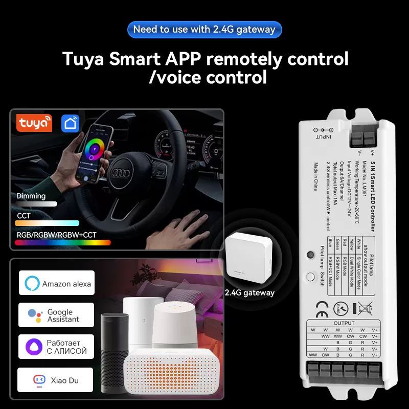 2.4G RF 5 in 1 LED Controller