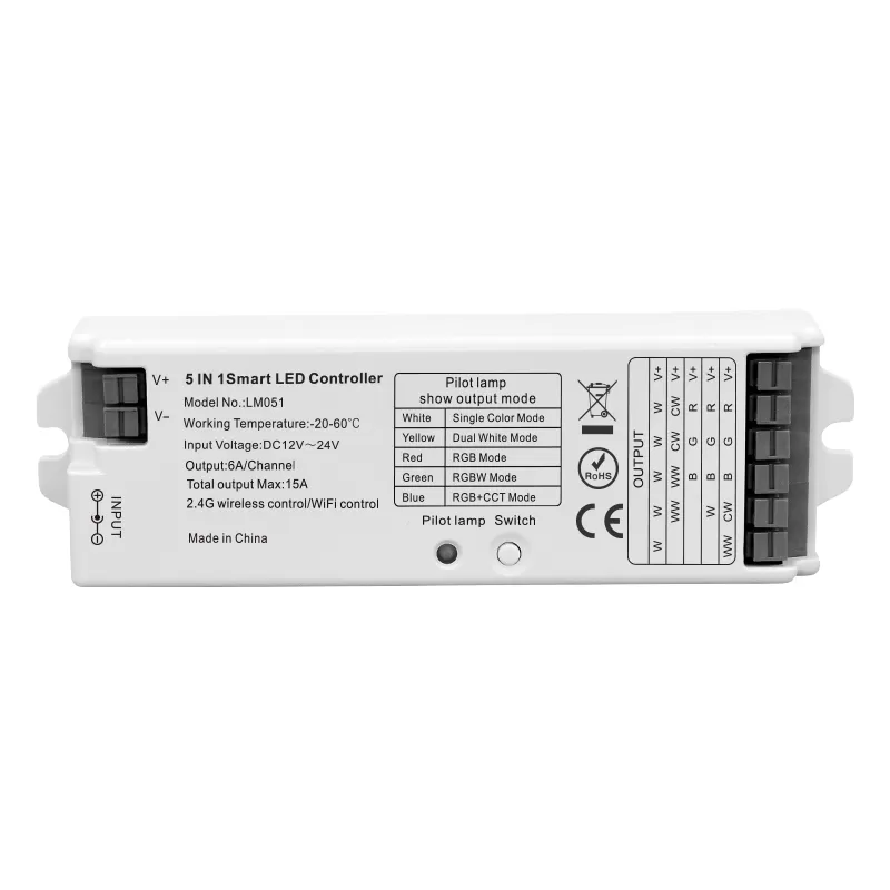 2.4G RF 5 in 1 LED Controller
