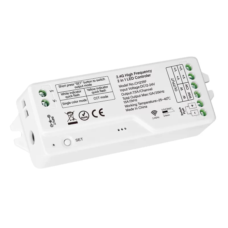 2.4G RF High Frequency 2 in 1 LED Controller
