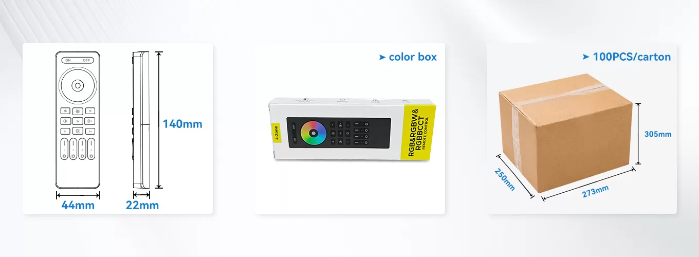 4-Zone RF CCT LED Remote
