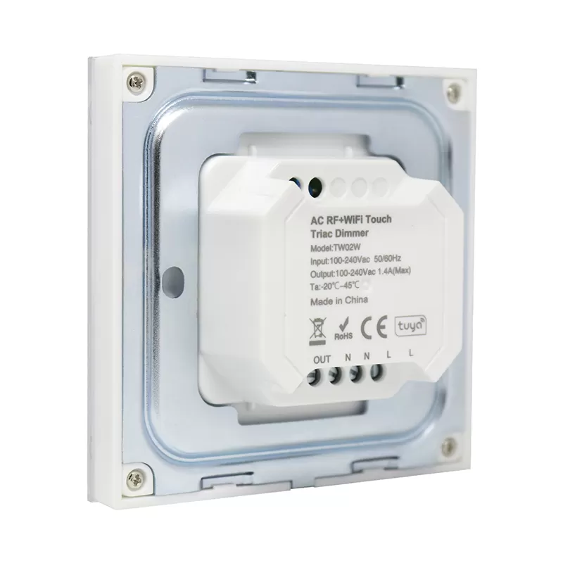 2.4G WiFi+2.4G AC Touch Panel Triac Dimmer