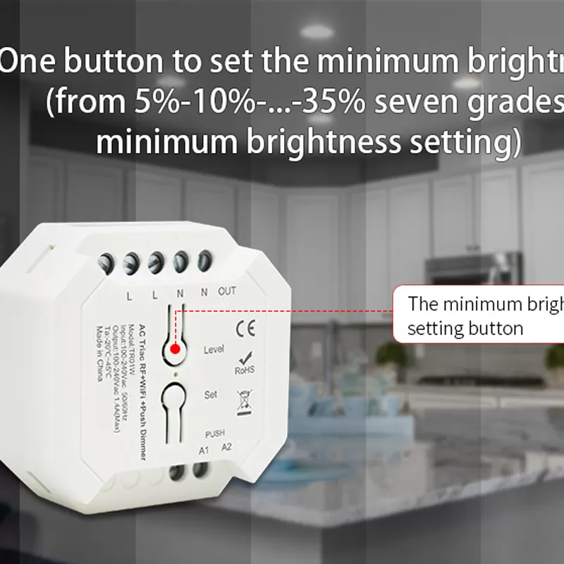 2.4G WiFi +2.4G AC Triac Dimmer