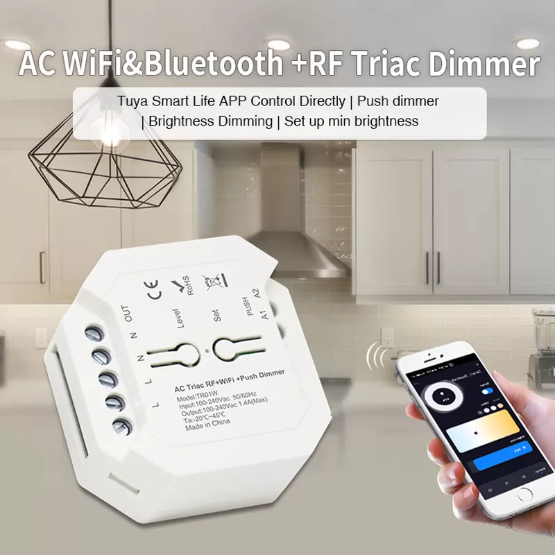 2.4G WiFi +2.4G AC Triac Dimmer