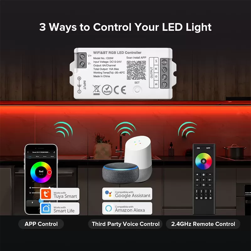 2.4G WiFi RGB LED Controller