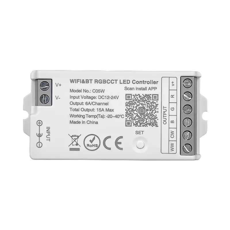 2.4G WiFi RGBCCT LED Controller