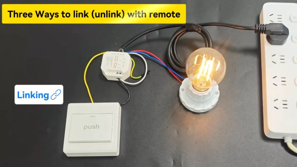Zigbee Push Dimmer TR01Z: 3 Ways to Link (Unlink) with Remote